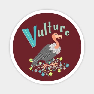 Vulture Bird Illustration Magnet